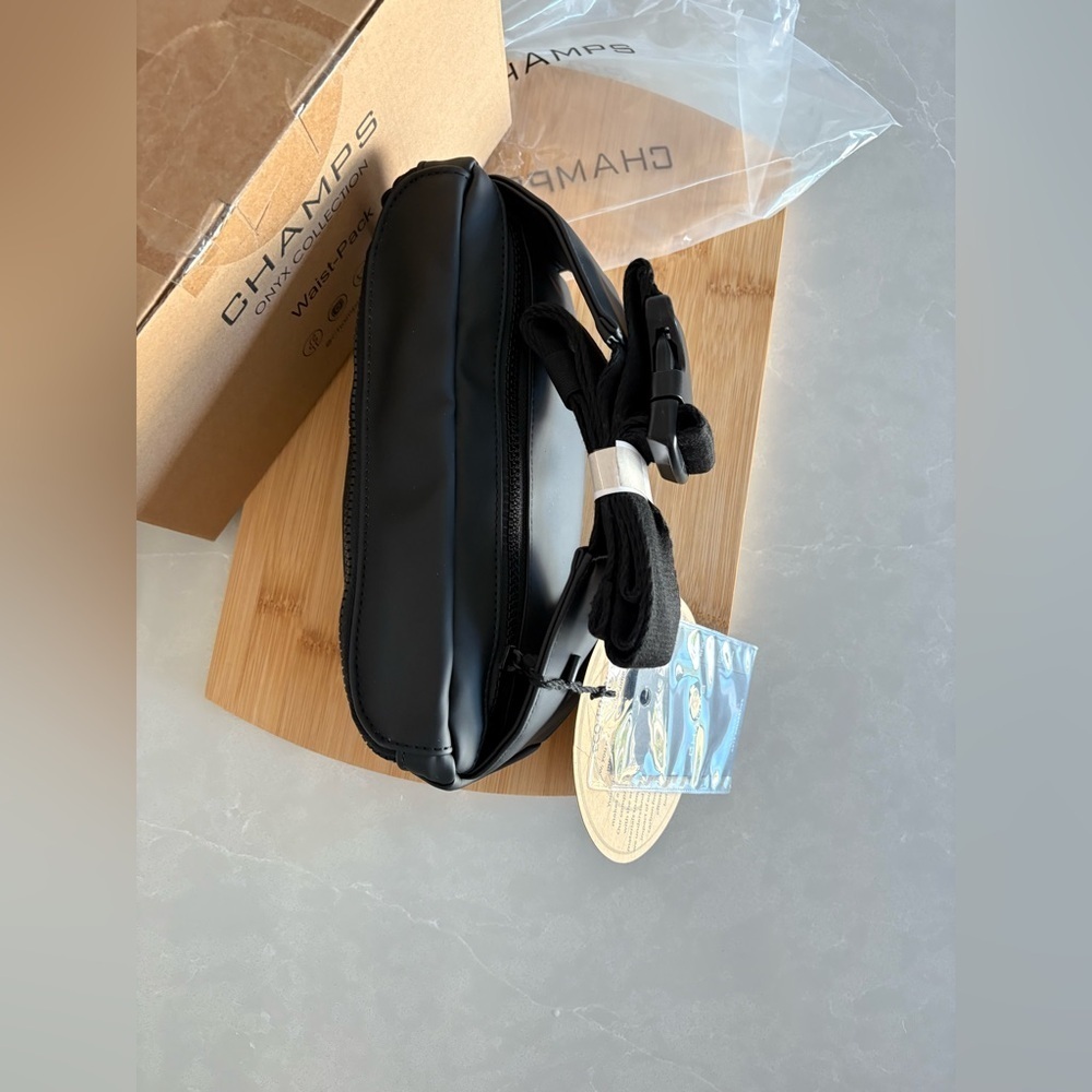 NWT Luxury RFID-Blocking Belt Bag | Champs Onyx Collection | Black | Gift Ready - Picture 11 of 16